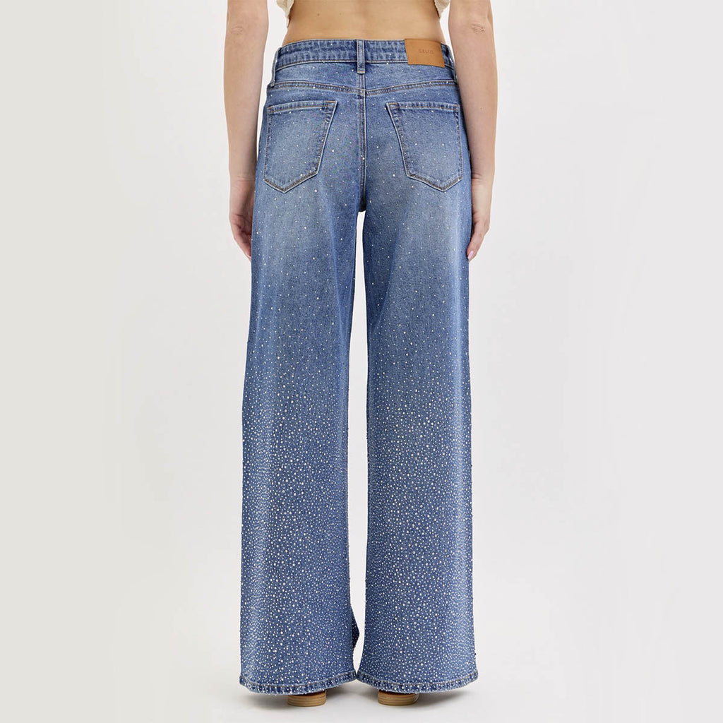 Jeans Azul con Brillos