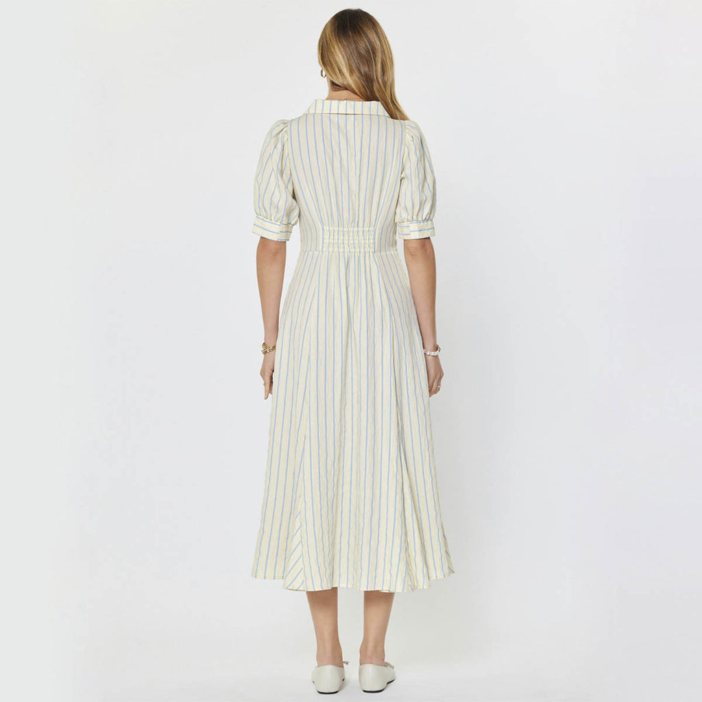 Vestido Blanco de Rayas