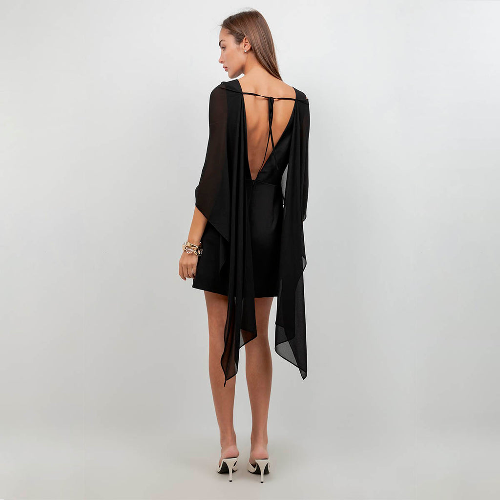 Vestido Negro Espalda Descubierta