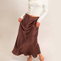 Falda Cafe Satin