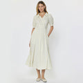 Vestido Blanco de Rayas