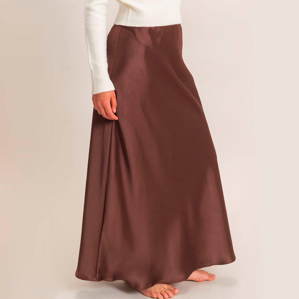 Falda Cafe Satin