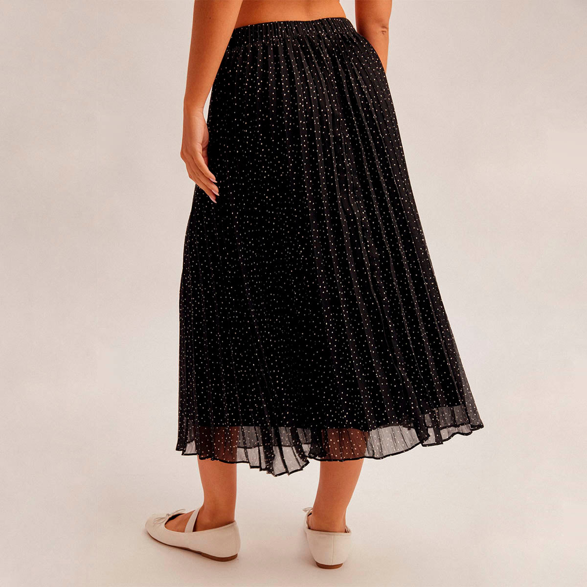 Falda Negra con Estampado