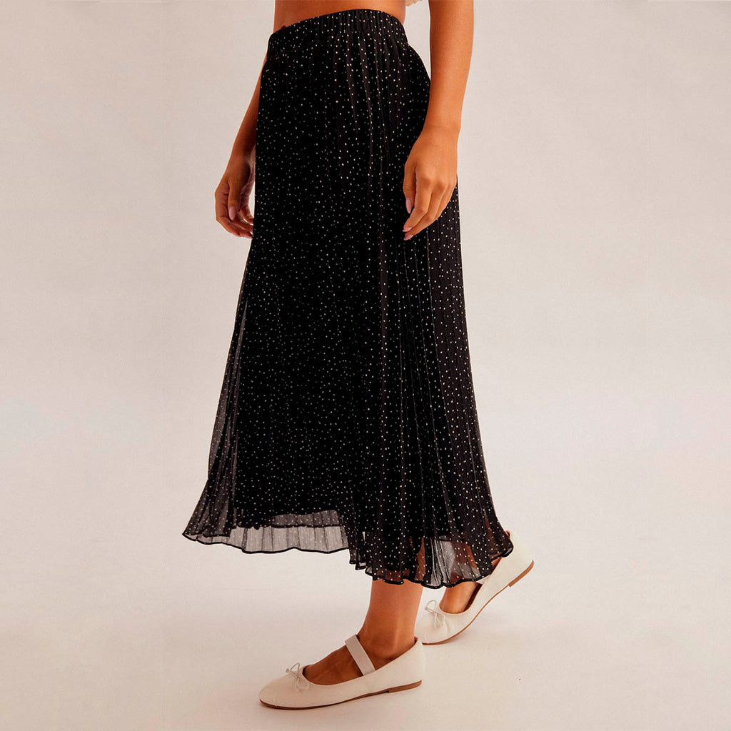 Falda Negra con Estampado
