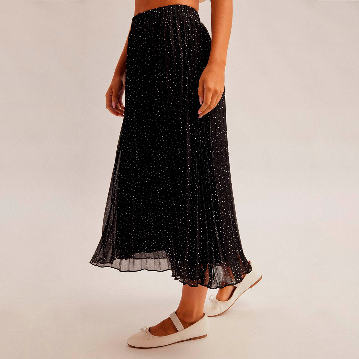 Falda Negra con Estampado