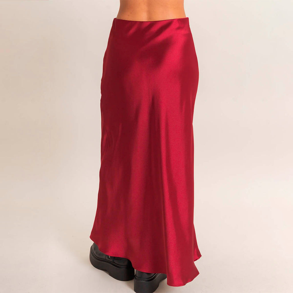 Falda Roja Satin