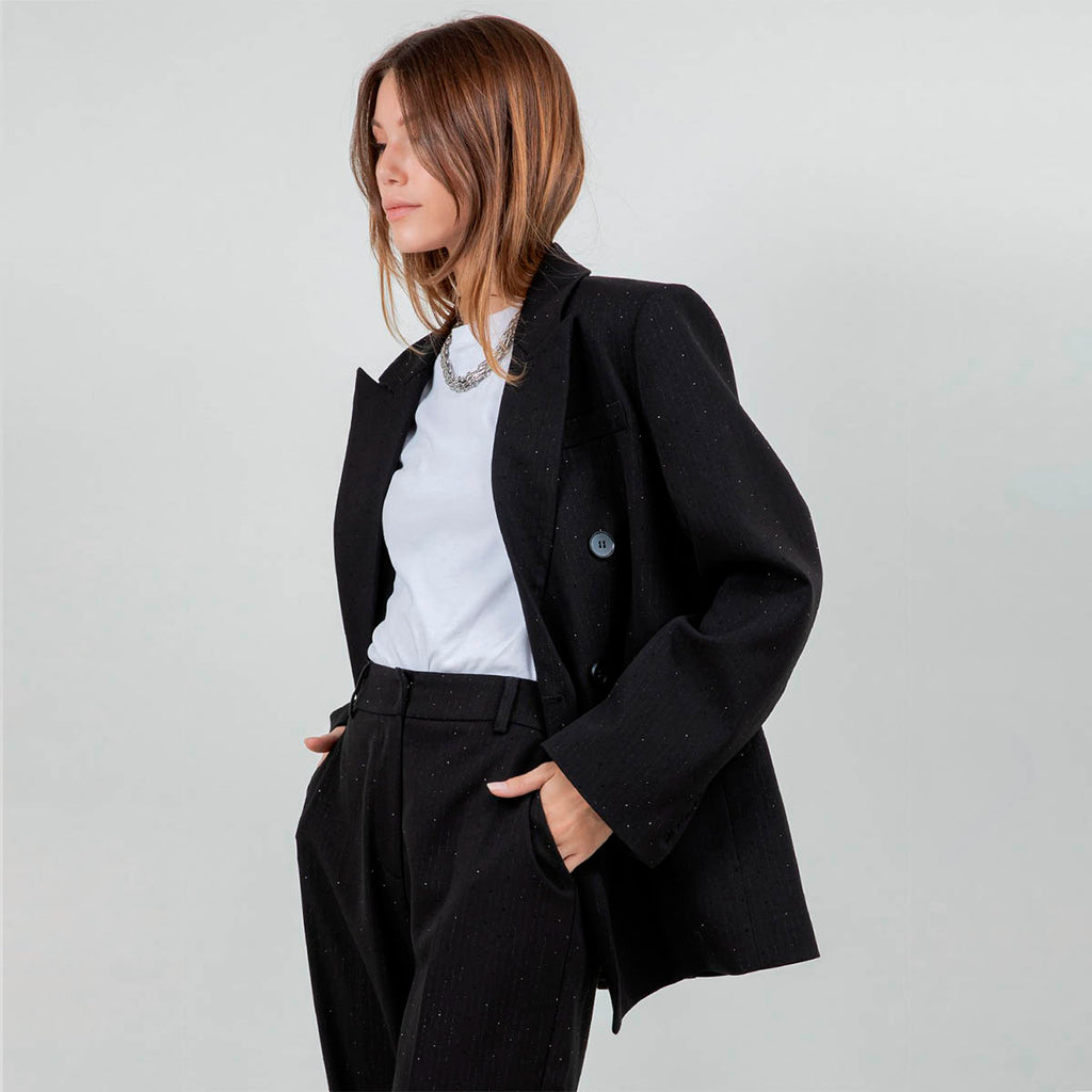 Blazer Negro con Brillos