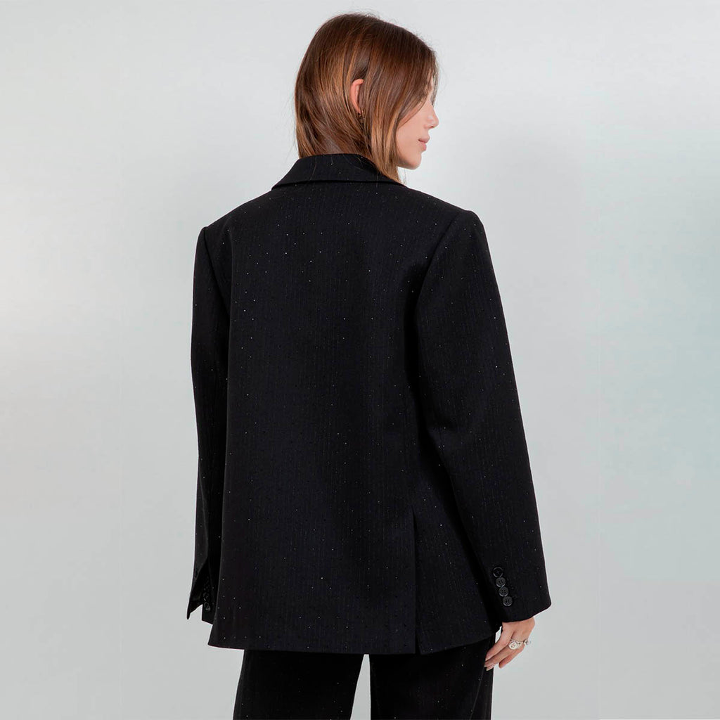 Blazer Negro con Brillos