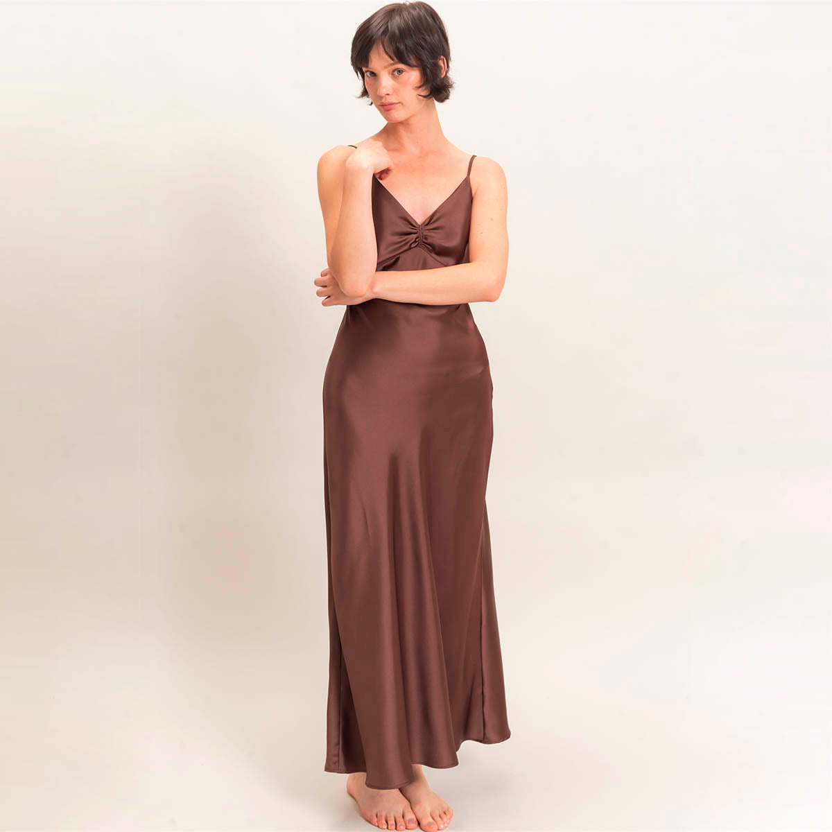 Vestido Cafe Satin