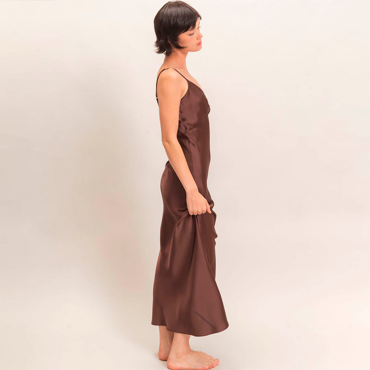Vestido Cafe Satin