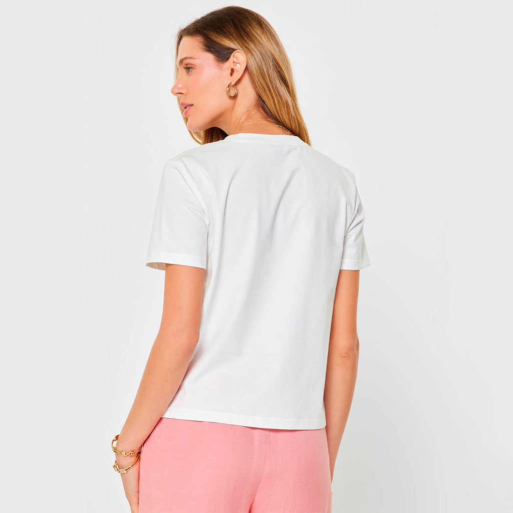 Blusa Blanca con Bordado