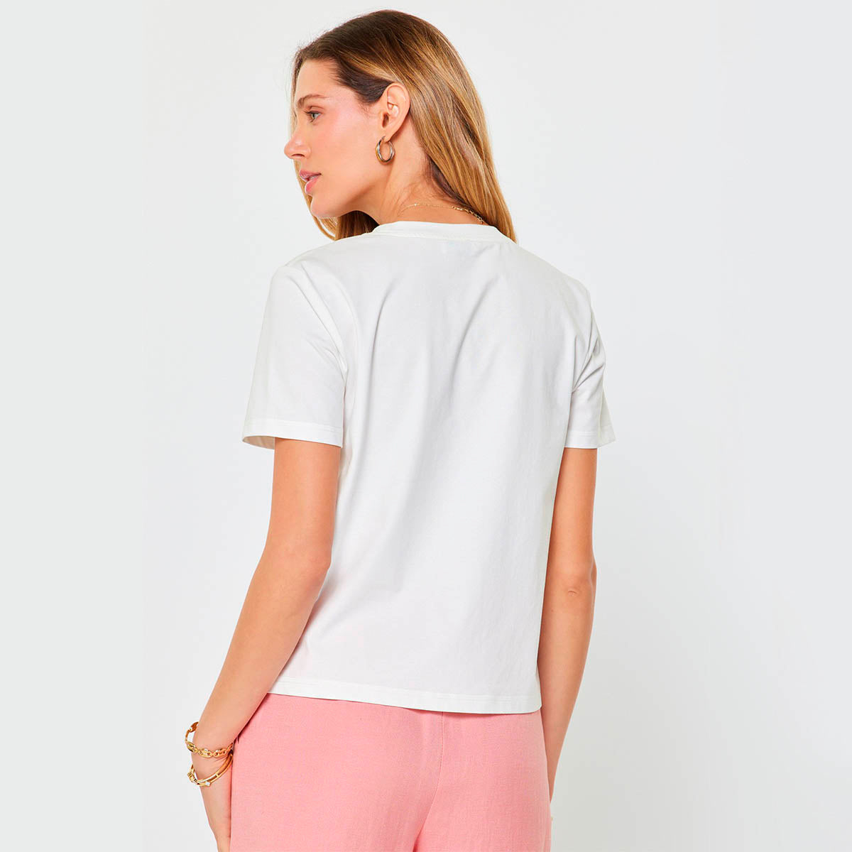 Blusa Blanca con Bordado