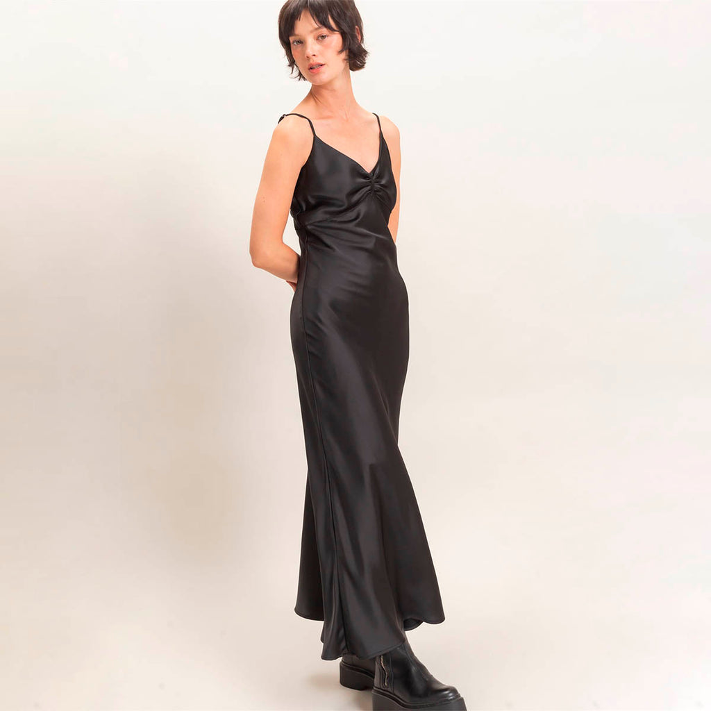 Vestido Negro Satin