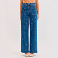 Jeans Azul con Detalles