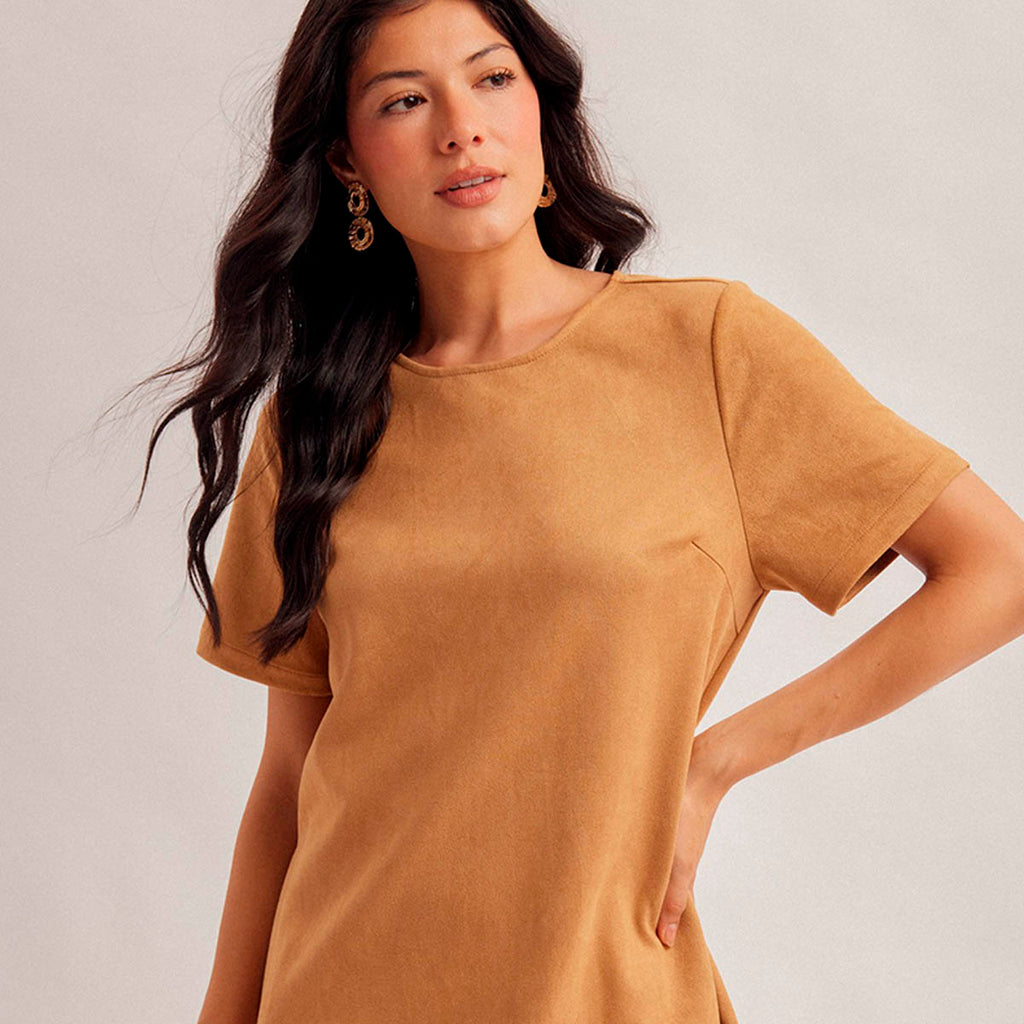 Vestido Camel