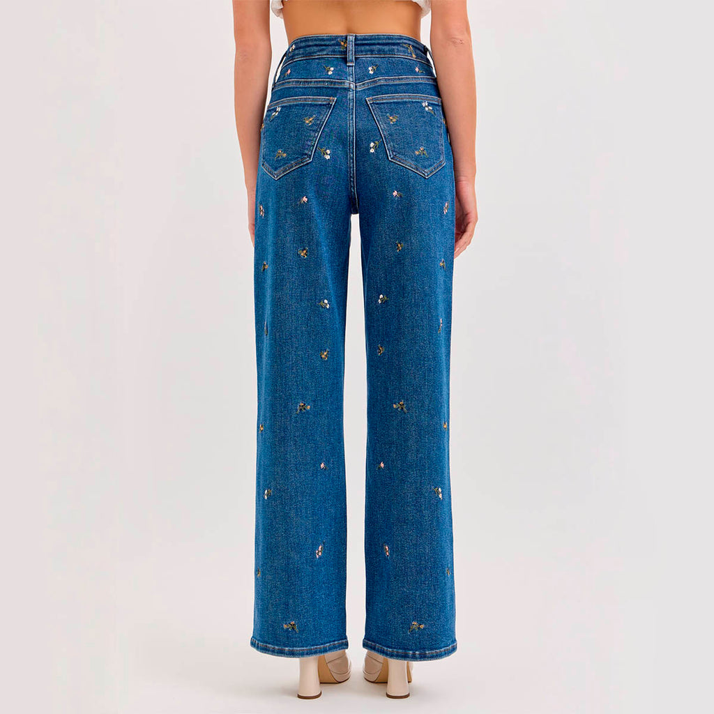 Jeans Azul con Detalles