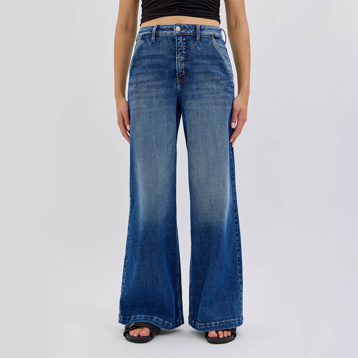 Jeans Azul Pierna Ancha