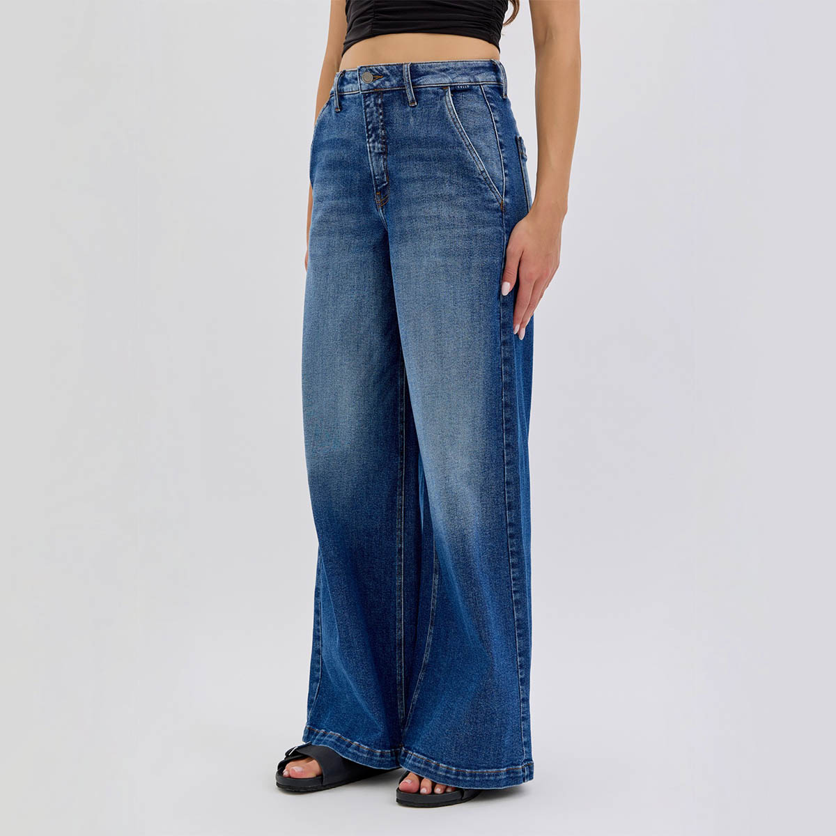 Jeans Azul Pierna Ancha