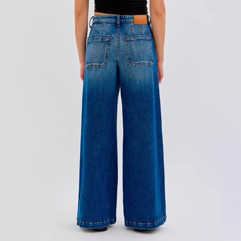 Jeans Azul Pierna Ancha