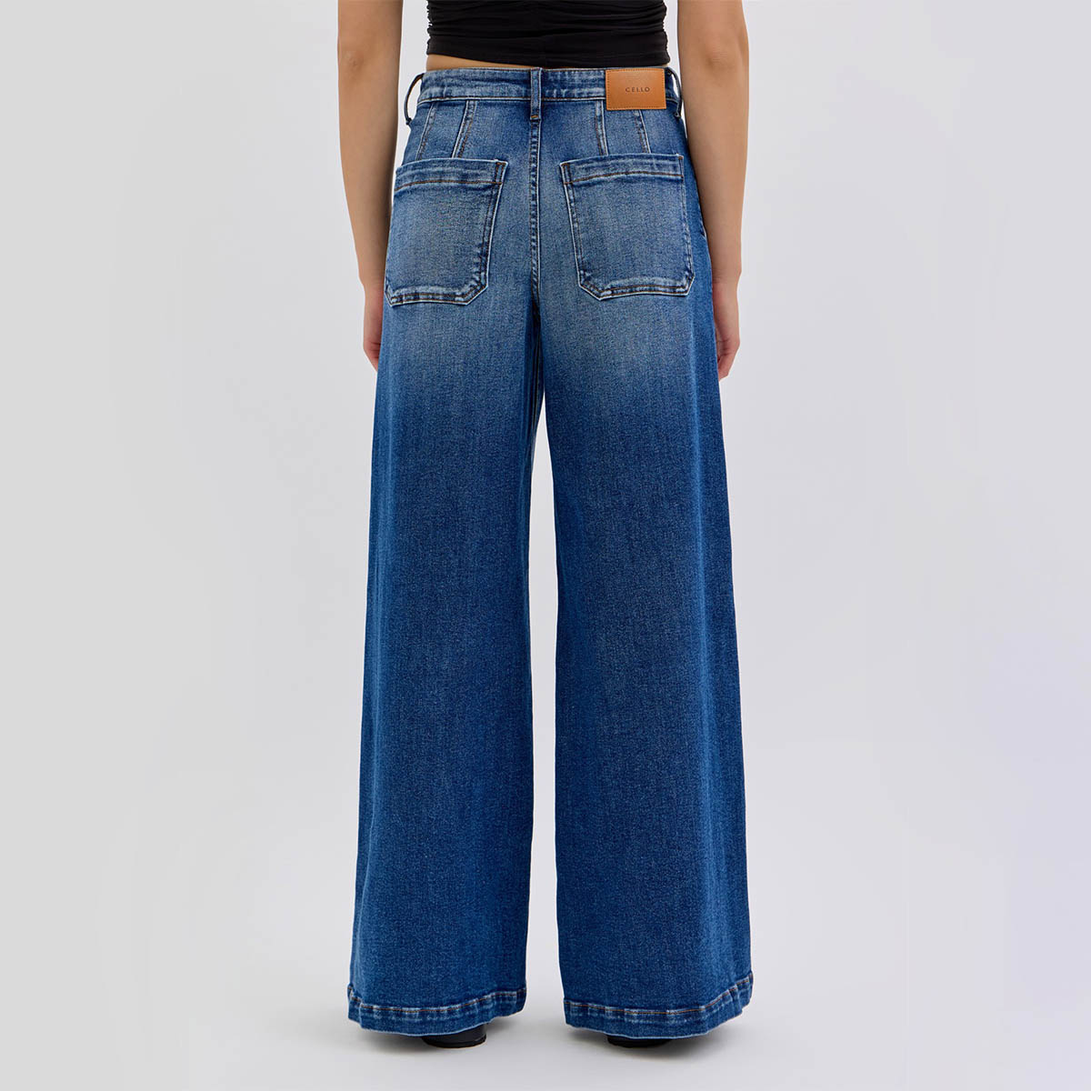 Jeans Azul Pierna Ancha
