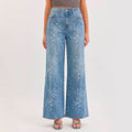 Jeans Azul con Bordado