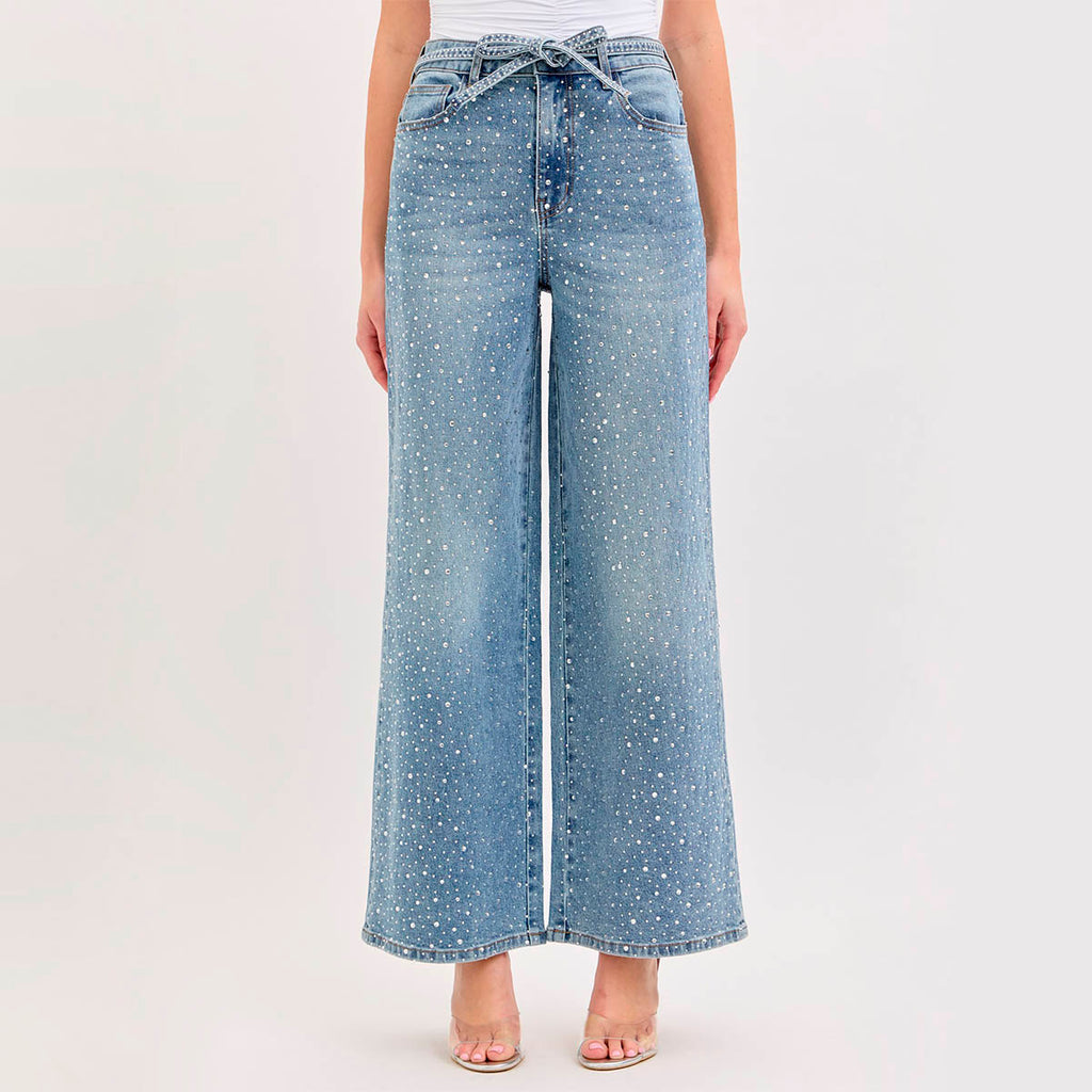 Jeans Azul con Brillos