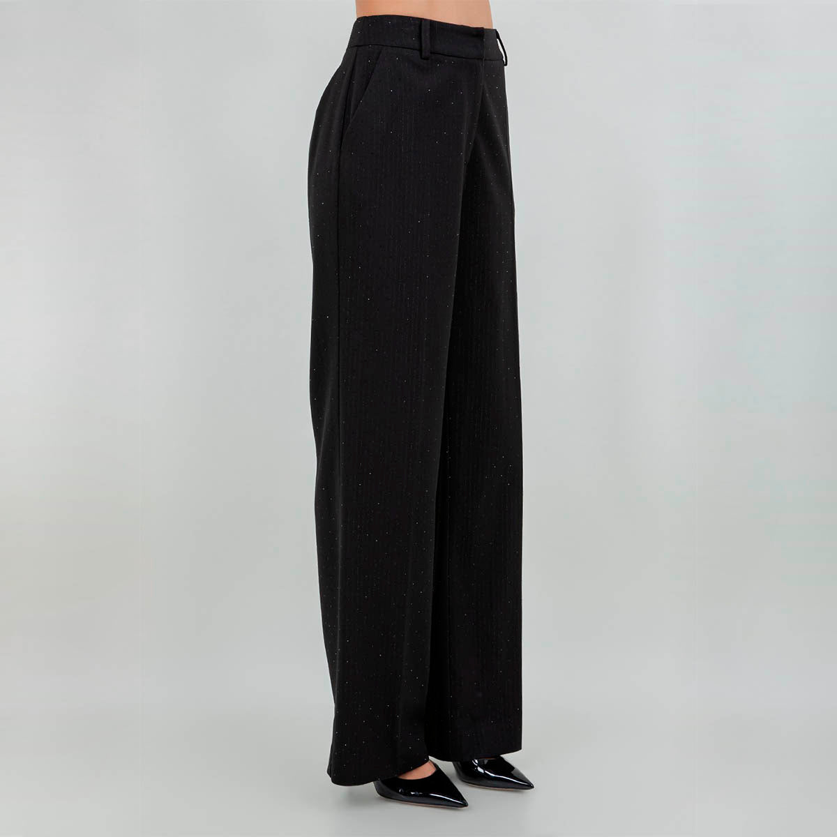 Pantalon Negro con Brillos