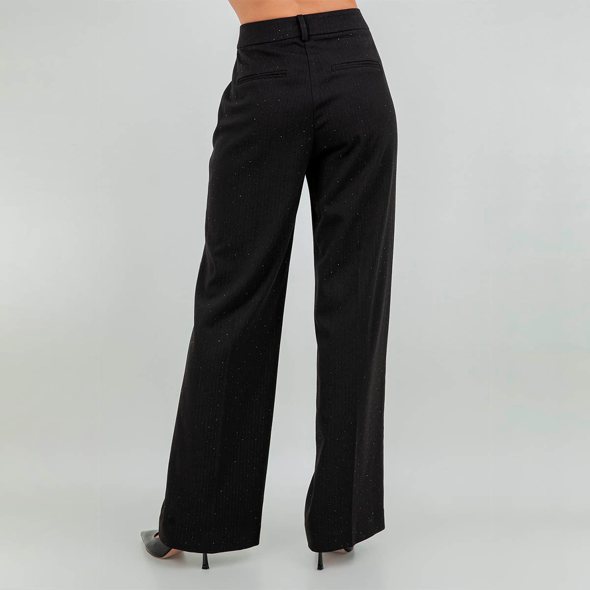 Pantalon Negro con Brillos