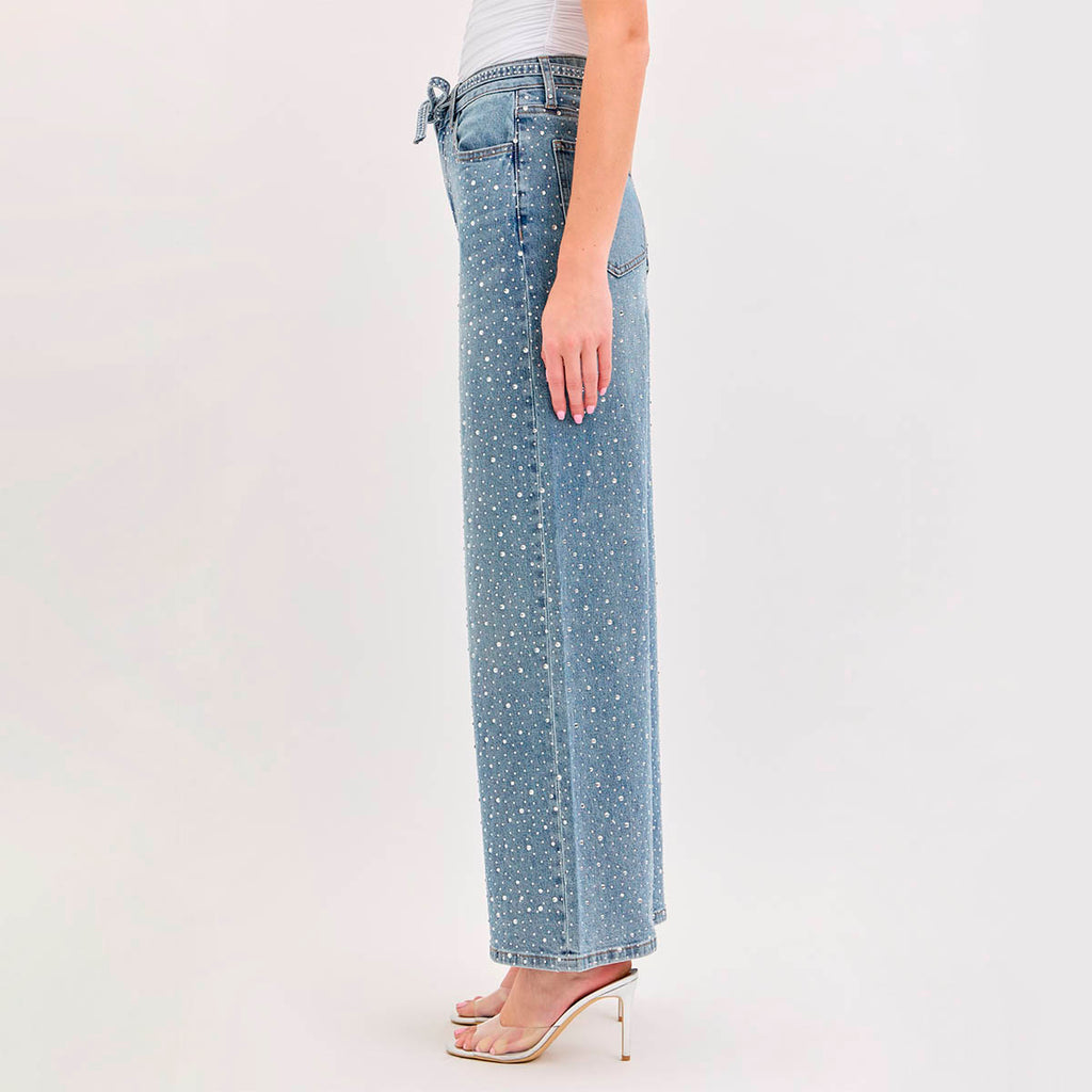 Jeans Azul con Brillos