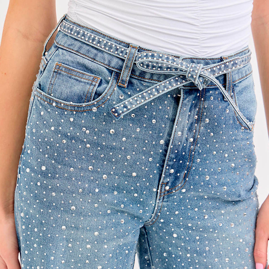 Jeans Azul con Brillos