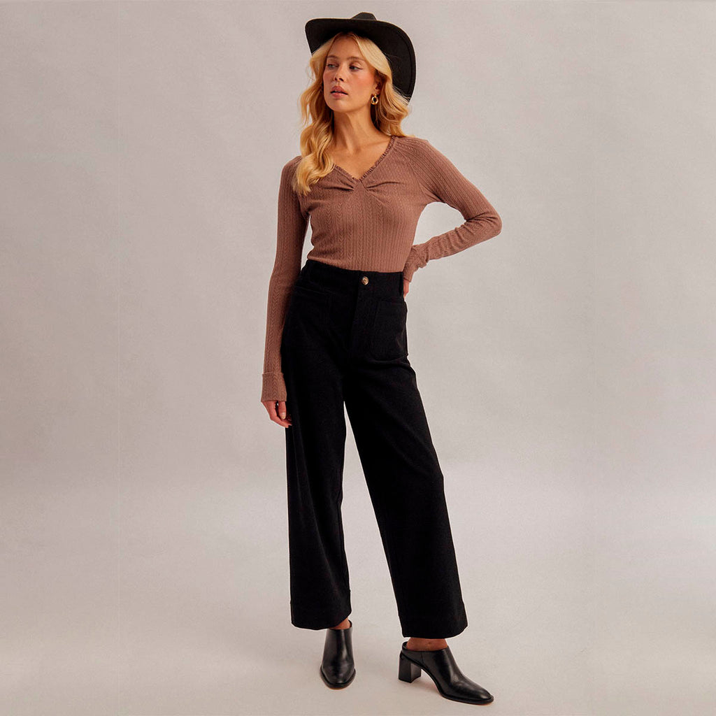 Pantalon Negro de Pana