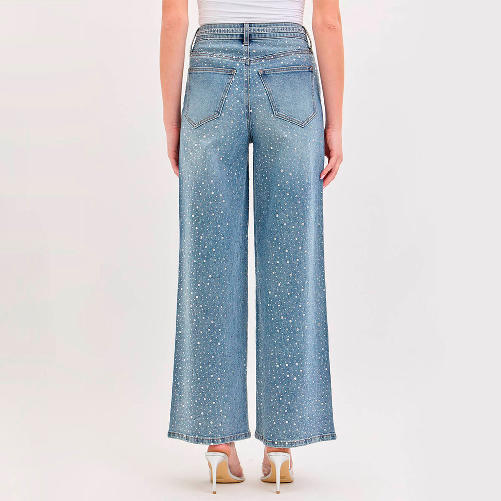 Jeans Azul con Brillos