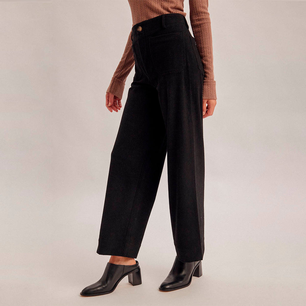 Pantalon Negro de Pana