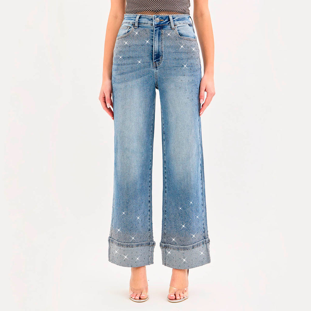 Jeans Azul con Brillos