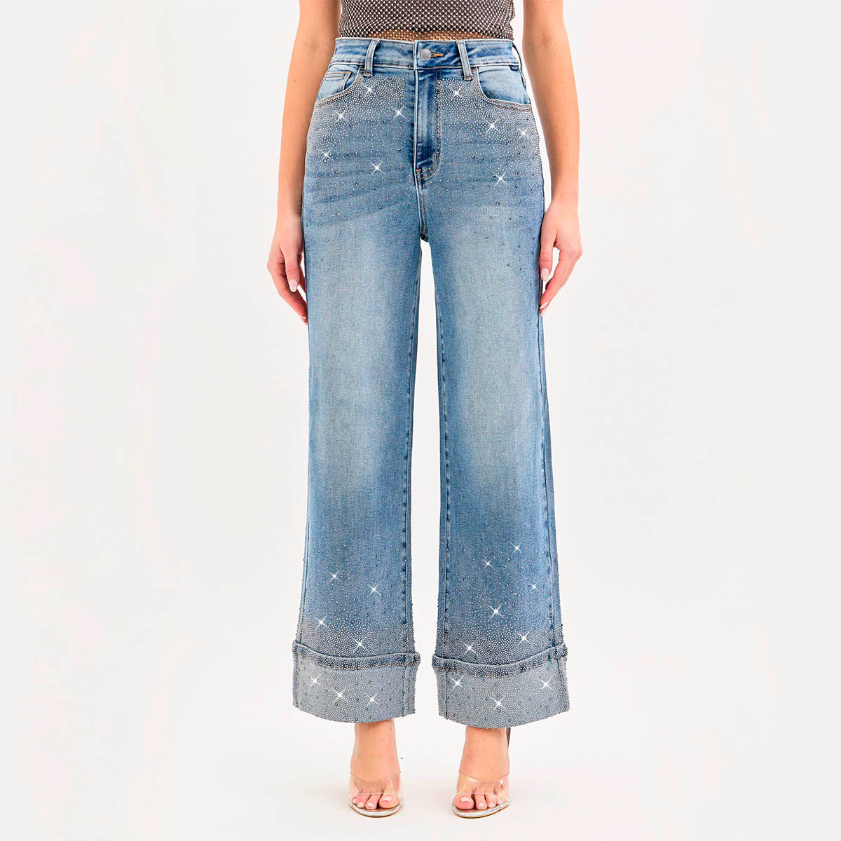 Jeans Azul con Brillos