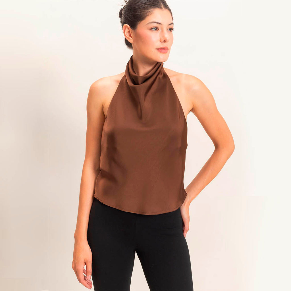 Blusa Cafe Satin