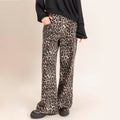 Pantalon Negro Animal Print