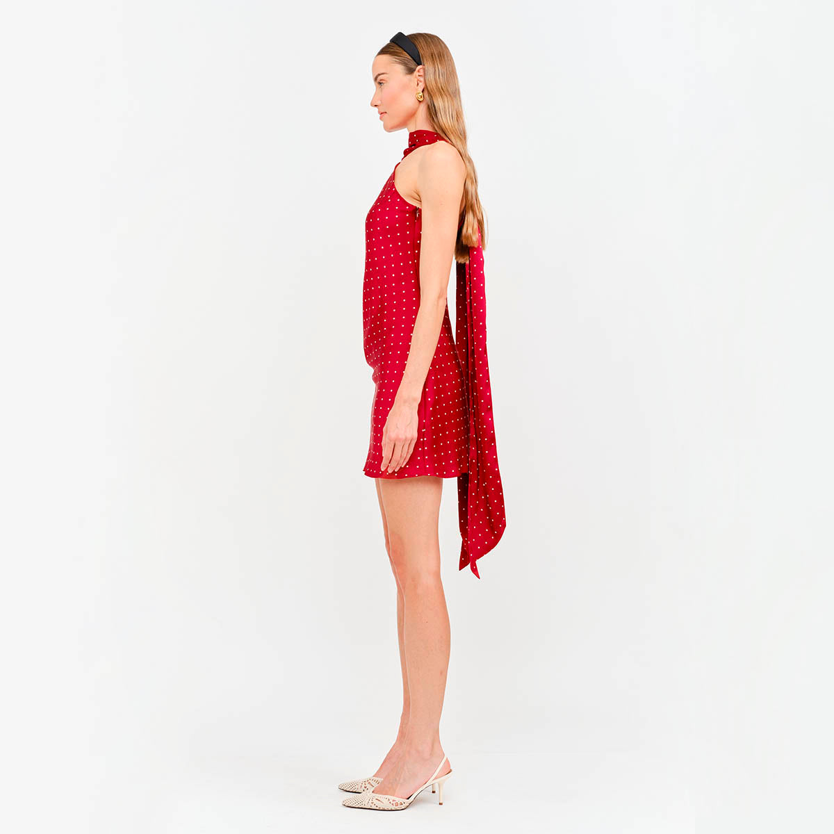 Vestido Rojo con Estampado
