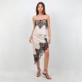 Blusa Beige con Detalle Encaje