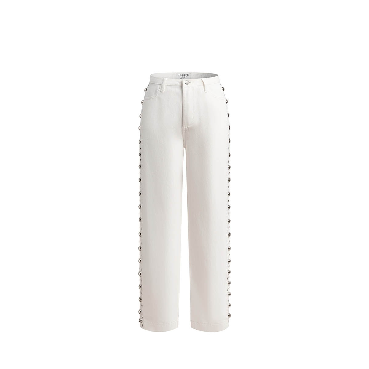 Pantalon Blanco con Estoperoles