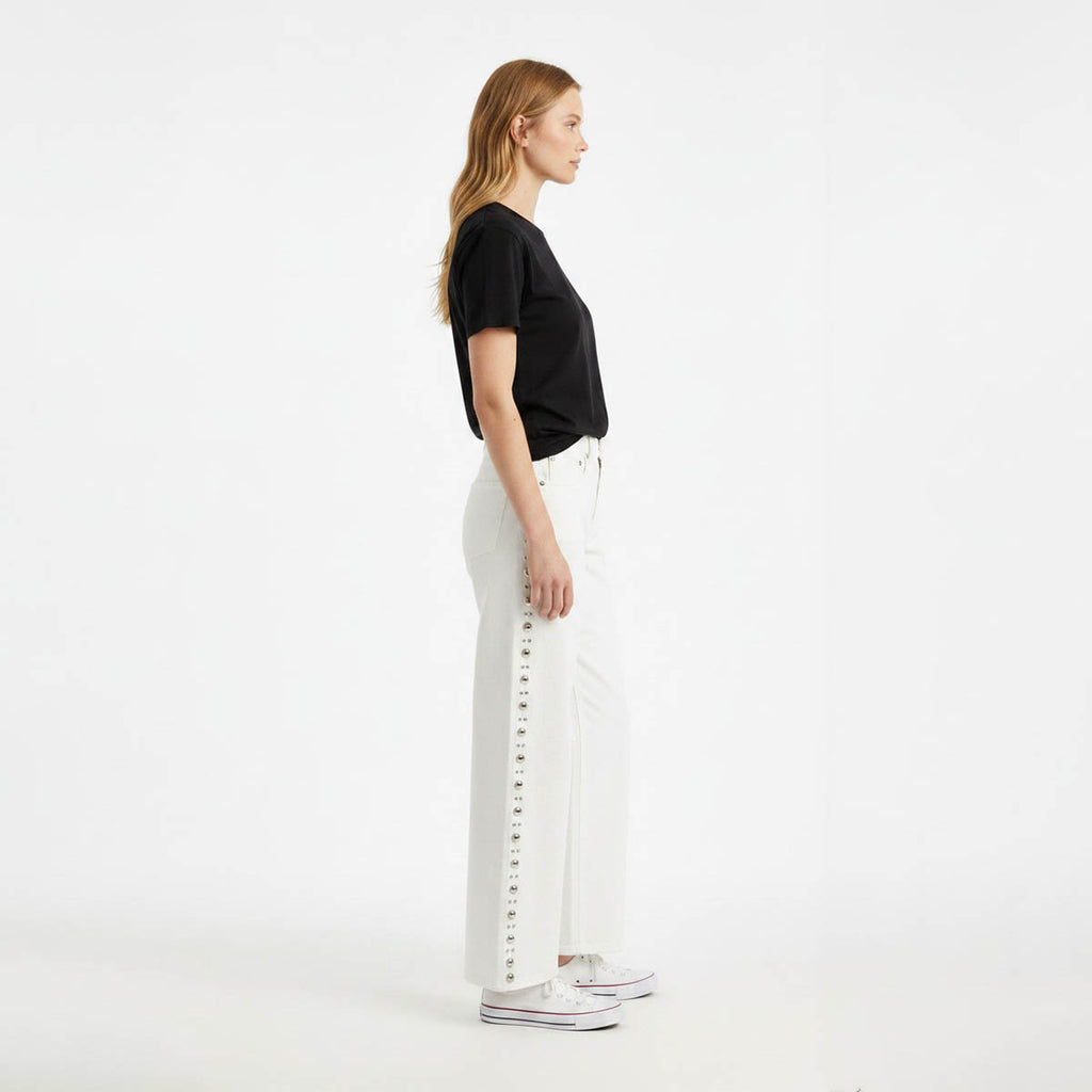 Jeans Blancos con Estoperoles