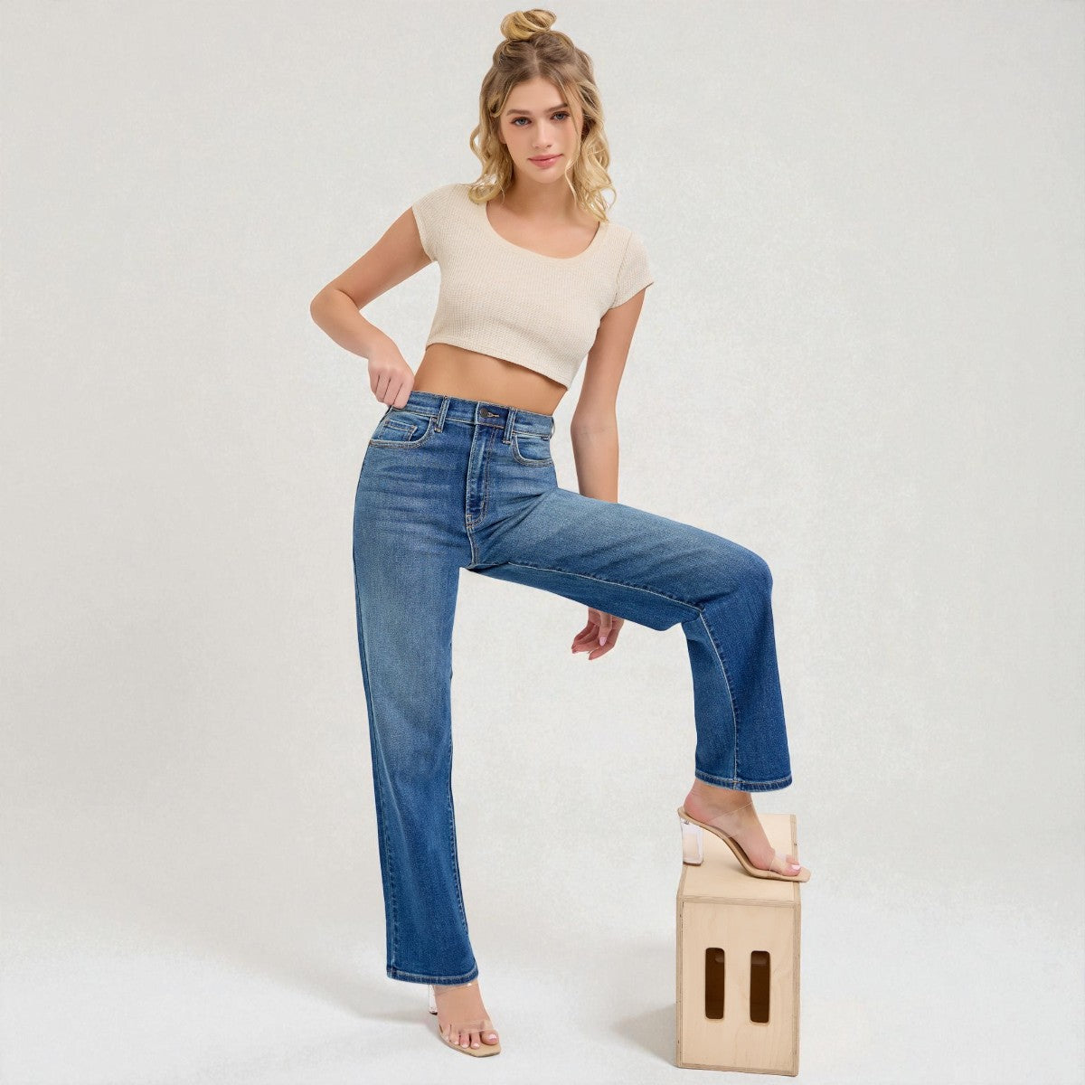 Jeans Azules de Mezclilla