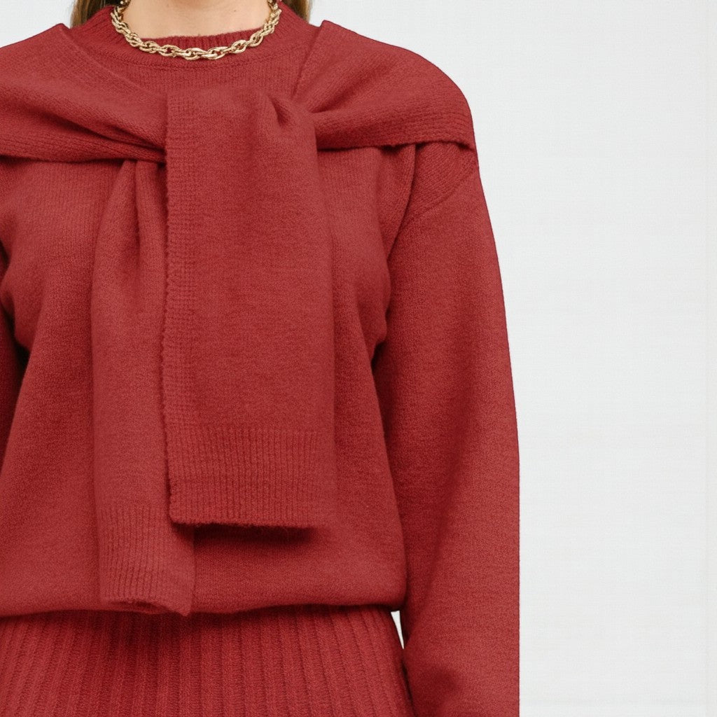 Sueter Rojo con Detalle