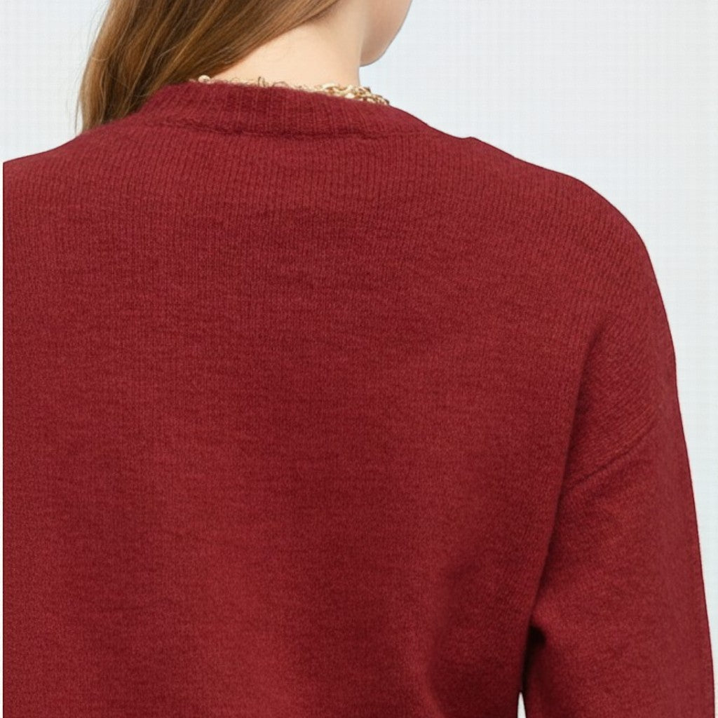 Sueter Rojo con Detalle