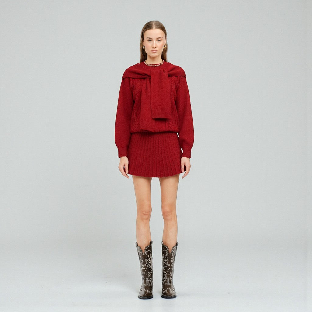 Sueter Rojo con Detalle