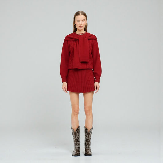 Sueter Rojo con Detalle