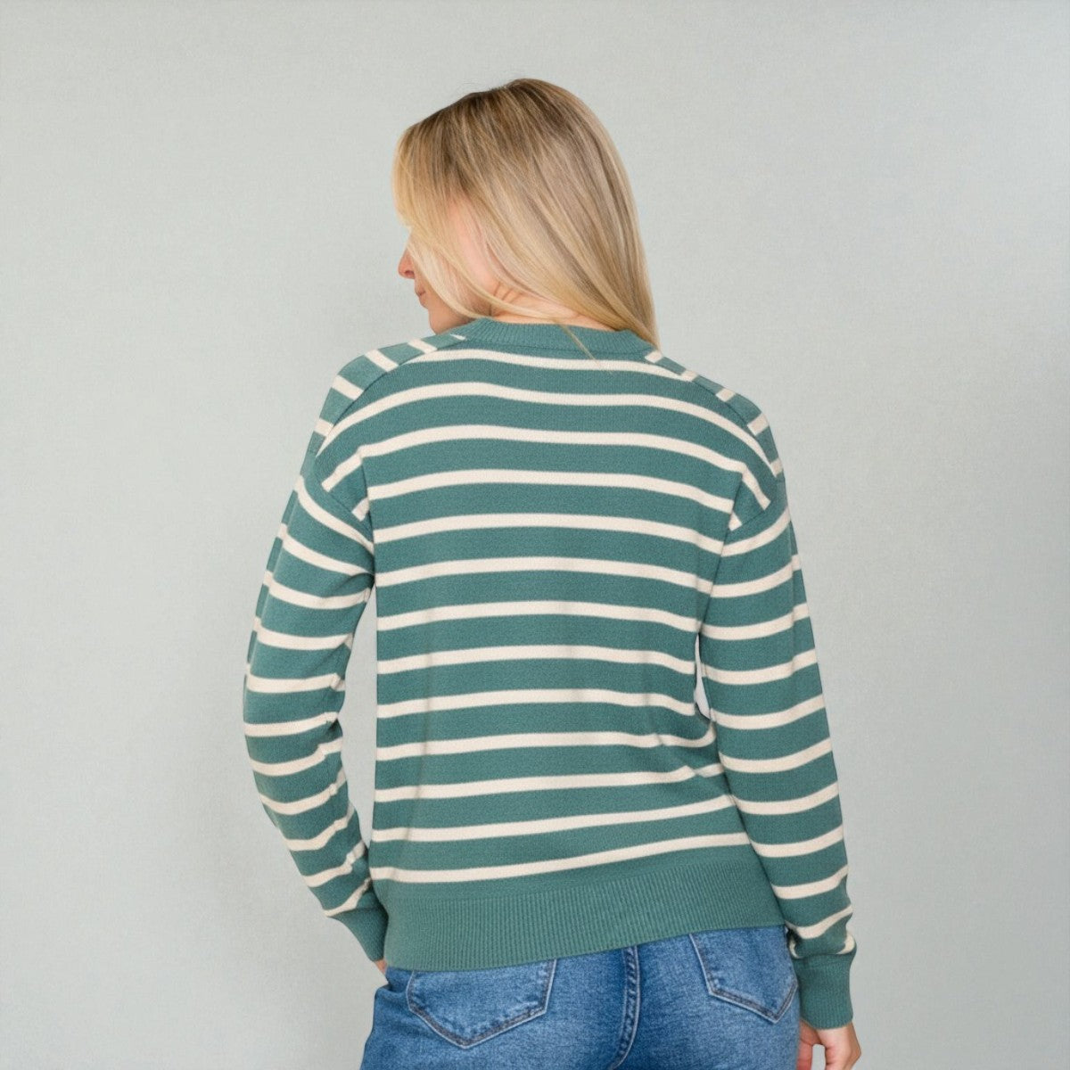 Sueter Verde de Rayas