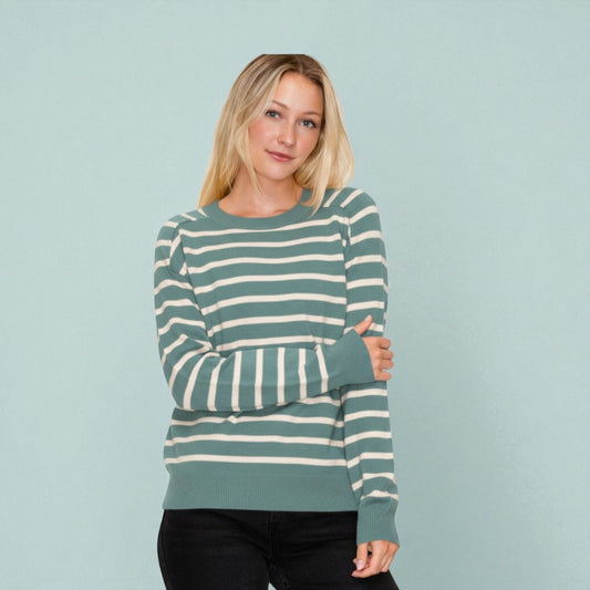 Sueter Verde de Rayas